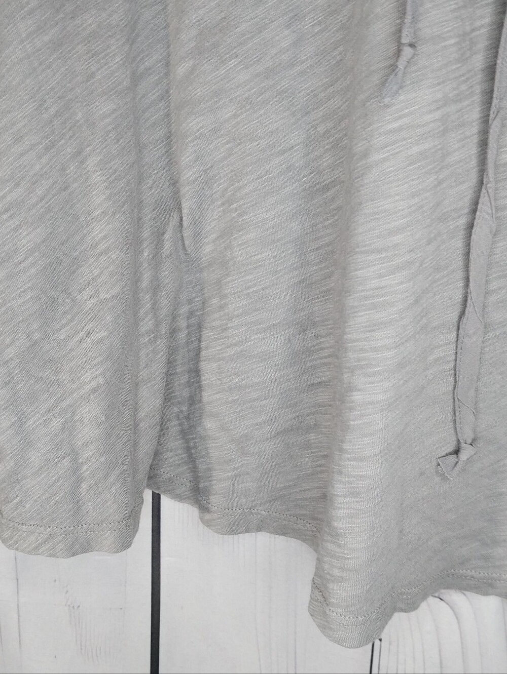 T.La Light Gray Short Sleeve Swing Casual Minimalist Athleisure Tee Tunic - Picture 8 of 8